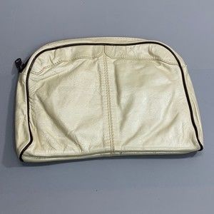 Crown leather Pouch / cosmetic bag